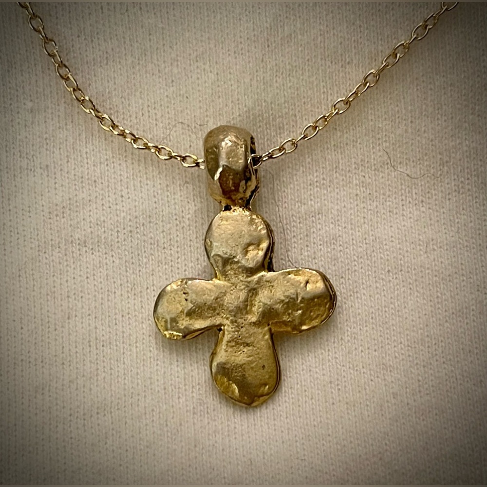 Gold Cross Necklace - Picture 2 of 6